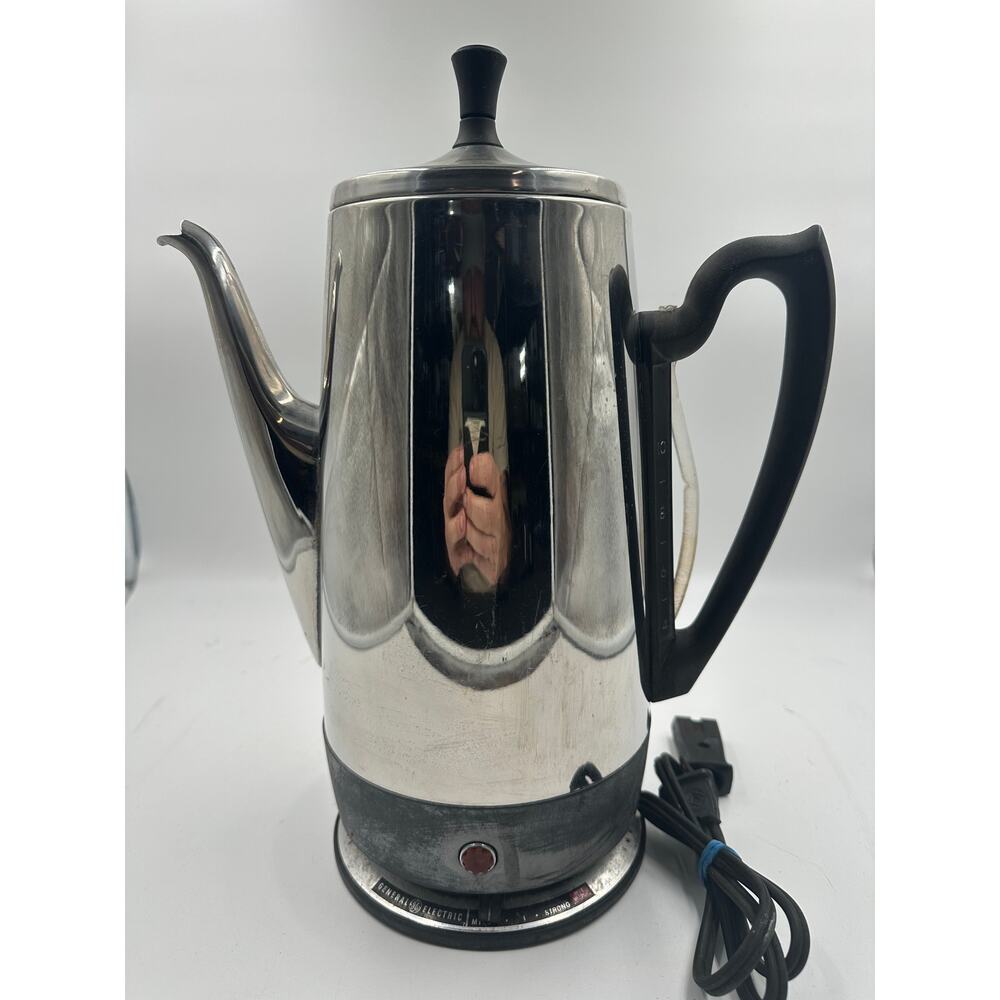 VTG Mid Century General Electric 10 Cups Capacity Automatic Percolator.